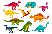 Dinosaurs cartoon characters
