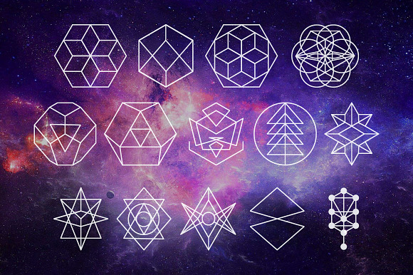 Esoteric Sacred Geometry Collection in Illustrations - product preview 2