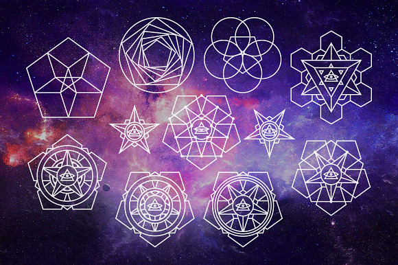 Esoteric Sacred Geometry Collection in Illustrations - product preview 4