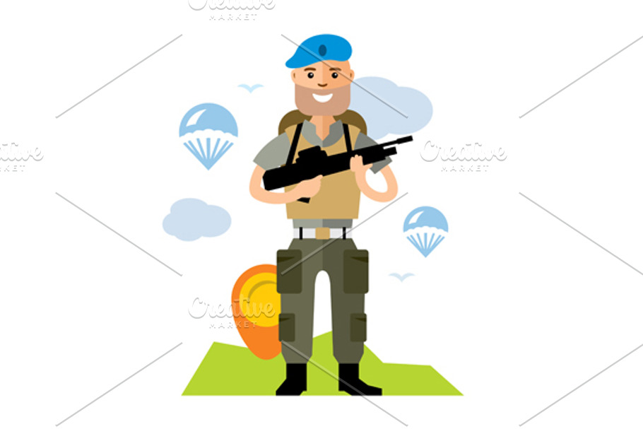Airborne troops in Illustrations - product preview 8