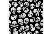 Halloween pattern with skulls