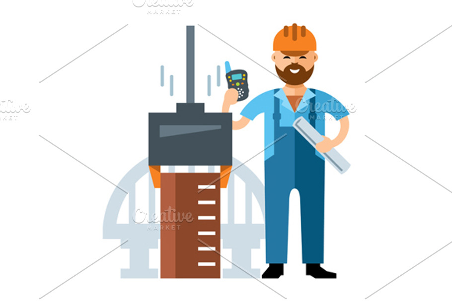 Bridge builder in Illustrations - product preview 8