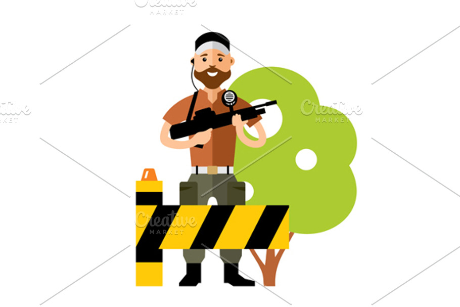 Security Post in Illustrations - product preview 8