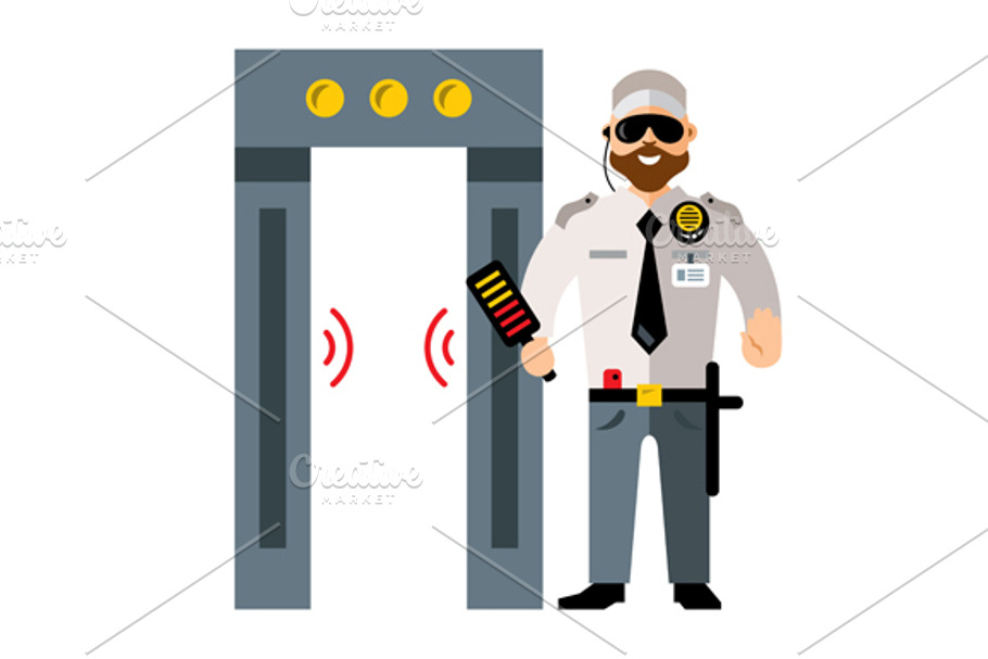  Security man in Illustrations - product preview 8