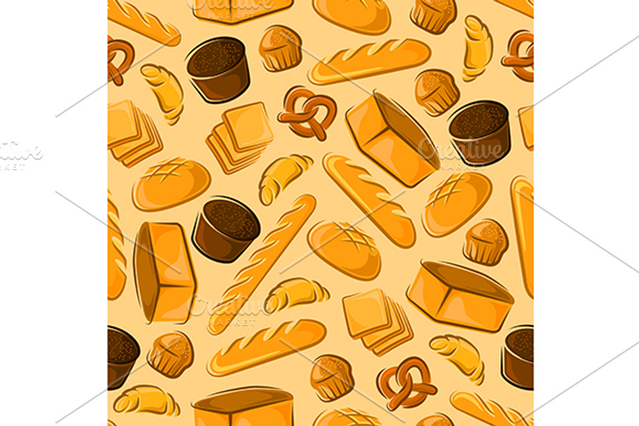 Bakery shop seamless pattern in Patterns - product preview 8