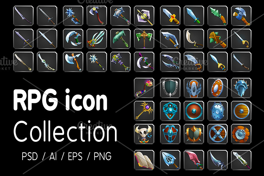 RPG icon collection in Graphics - product preview 8