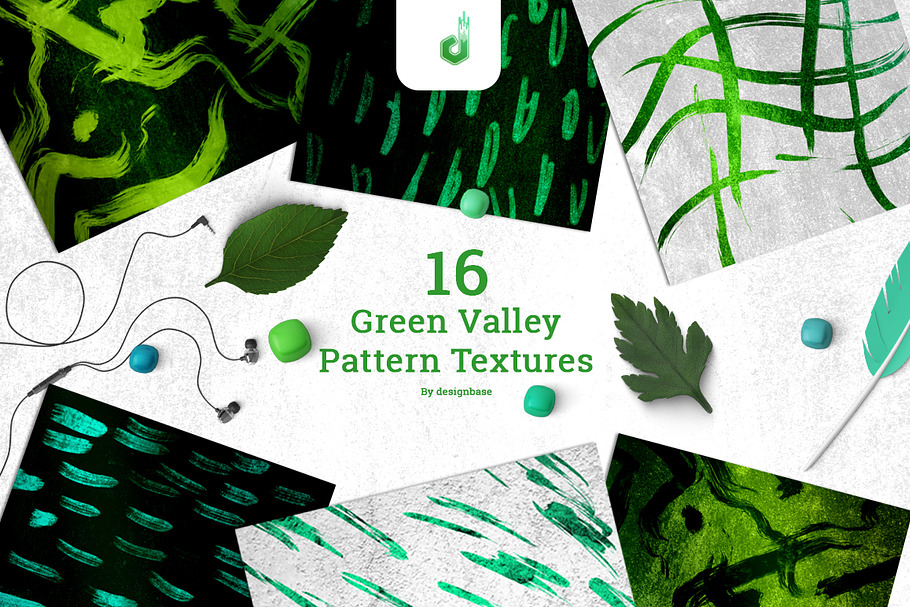 Green Valley Pattern Textures in Patterns - product preview 8