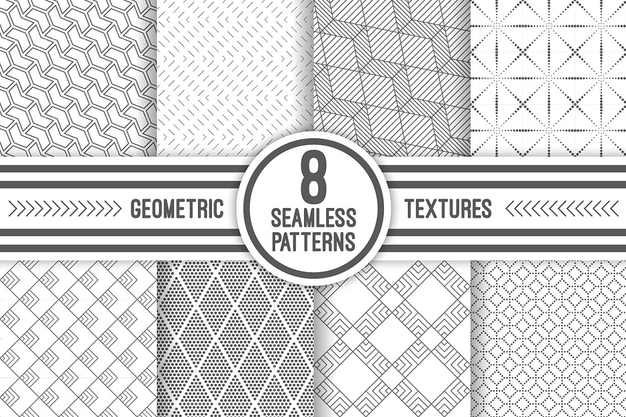 Geometric seamless backgrounds in Patterns - product preview 8