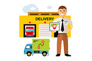Delivery. Logistics center