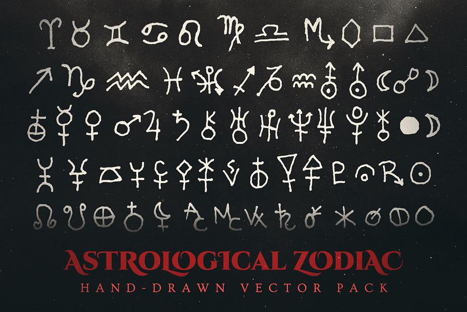 Esoteric Astrological Vector Pack