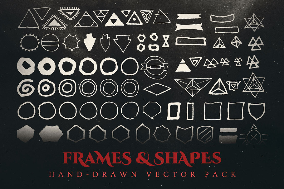 Esoteric Frames & Shapes Vector Pack