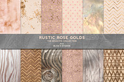 Rustic Rose Gold Textures & Patterns