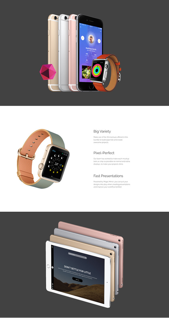 Mockup Bundle: 76 Apple devices in Mobile & Web Mockups - product preview 1