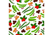 Beans, nuts and grains pattern