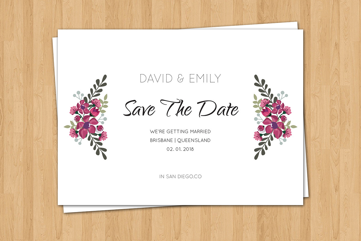 Wedding Save The Date Template in Wedding Templates - product preview 8
