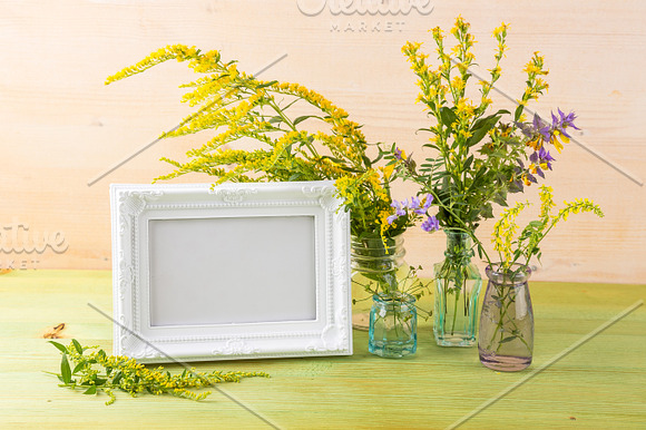Wild flowers in a bouquet in Product Mockups - product preview 1