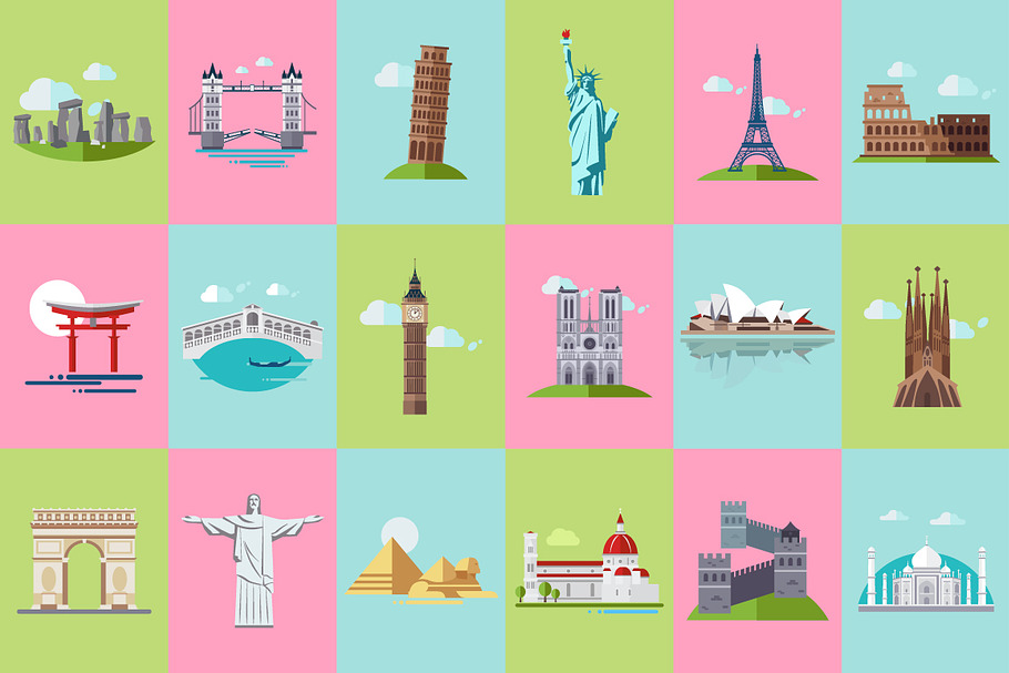 National Sights and Landmarks in Illustrations - product preview 8