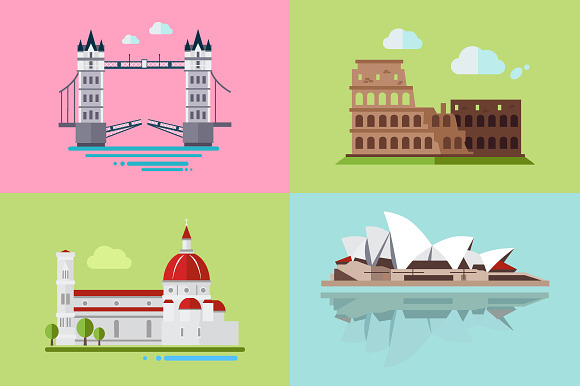 National Sights and Landmarks in Illustrations - product preview 3