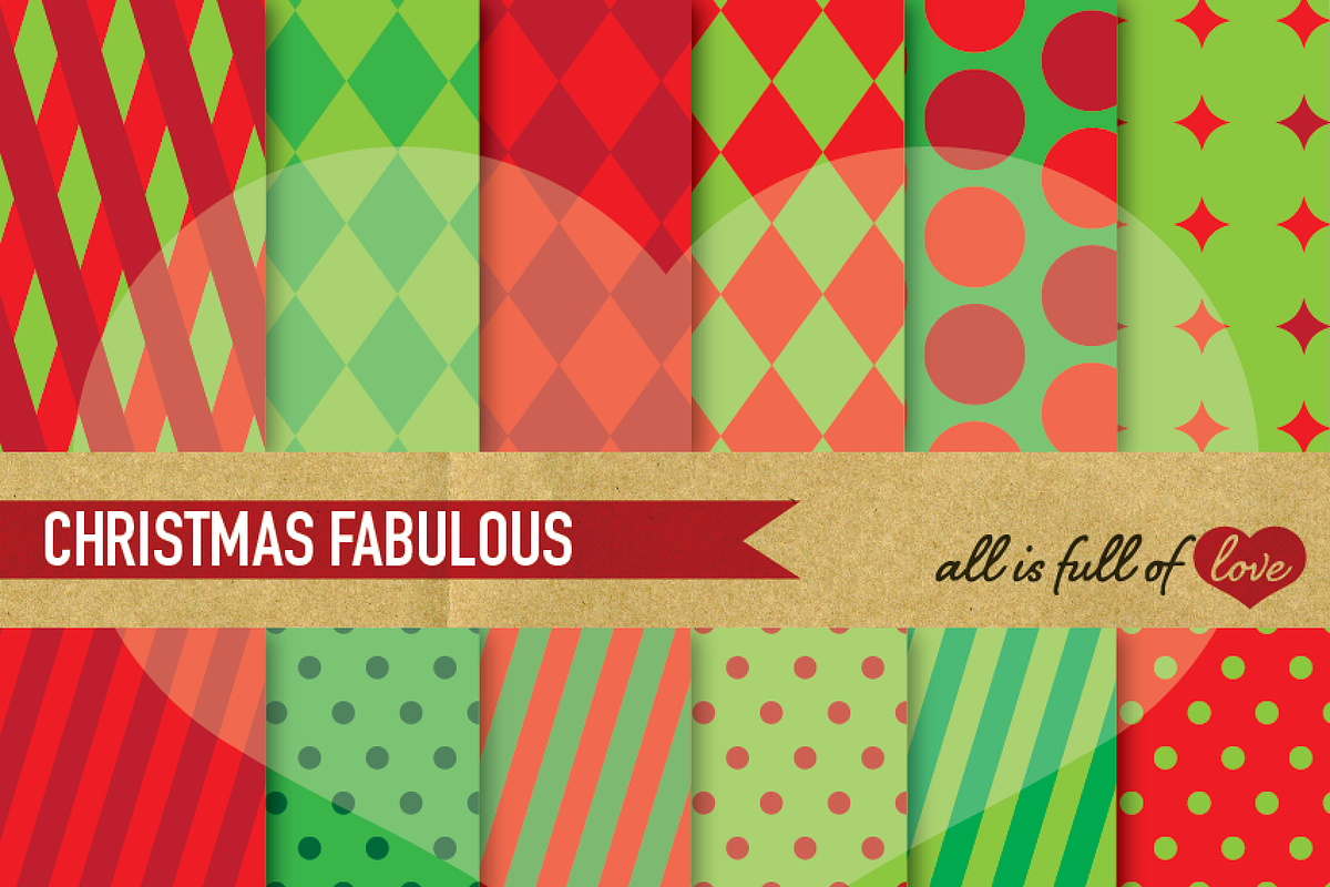 Christmas Background Patterns in Patterns - product preview 8