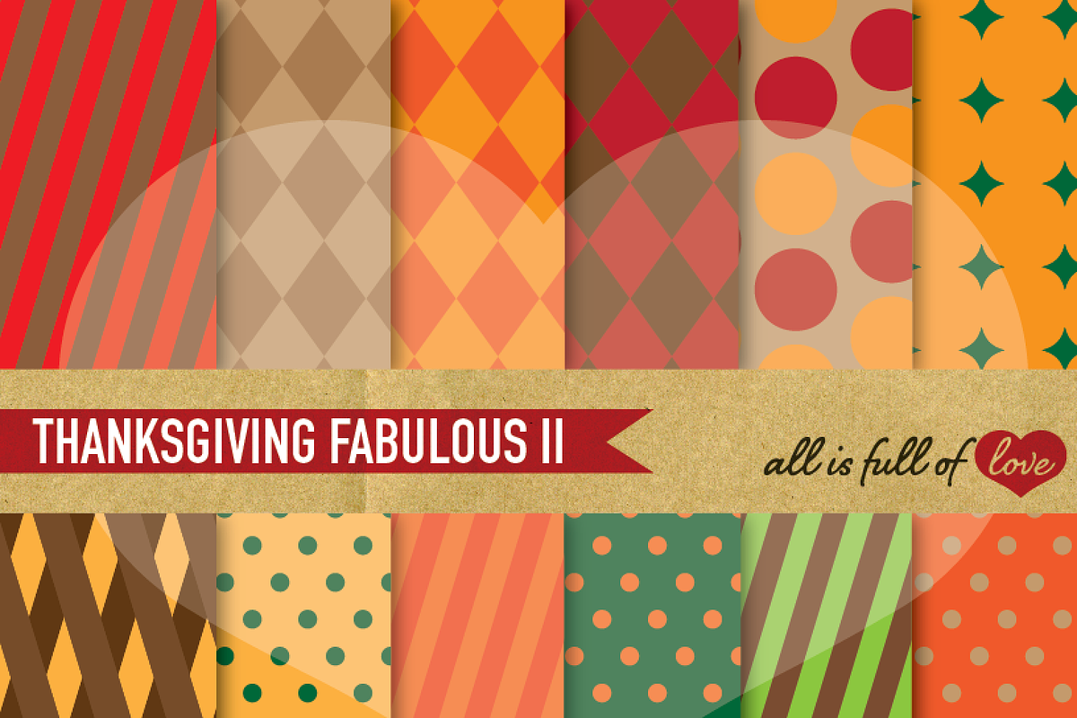 Thanksgiving Background Pattern in Patterns - product preview 8
