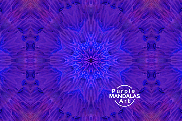 Purple MANDALAS Art in Textures - product preview 1