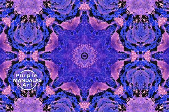 Purple MANDALAS Art in Textures - product preview 2