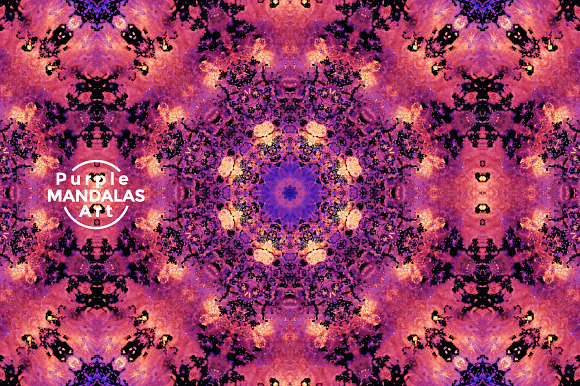 Purple MANDALAS Art in Textures - product preview 3