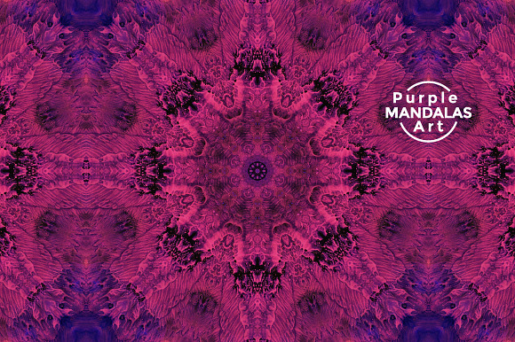Purple MANDALAS Art in Textures - product preview 4