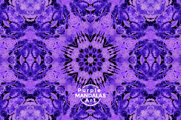 Purple MANDALAS Art in Textures - product preview 5