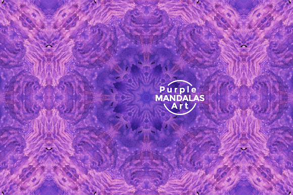 Purple MANDALAS Art in Textures - product preview 6
