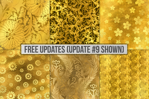Gold Foil Textures, Gold Backgrounds in Textures - product preview 48