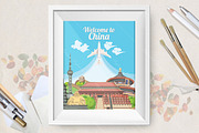 Welcome to China travel poster