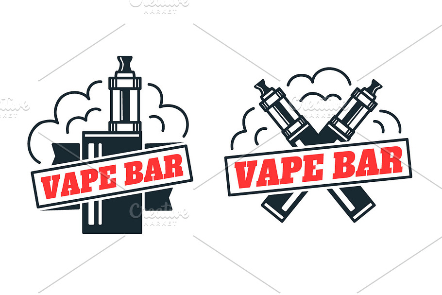 Vape bar logo design in Logo Templates - product preview 8