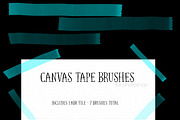 Canvas Tape Brushes for Photoshop