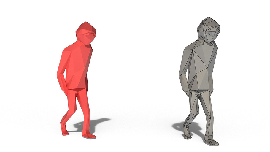 Low Poly Posed People Pack 2 in People - product preview 4