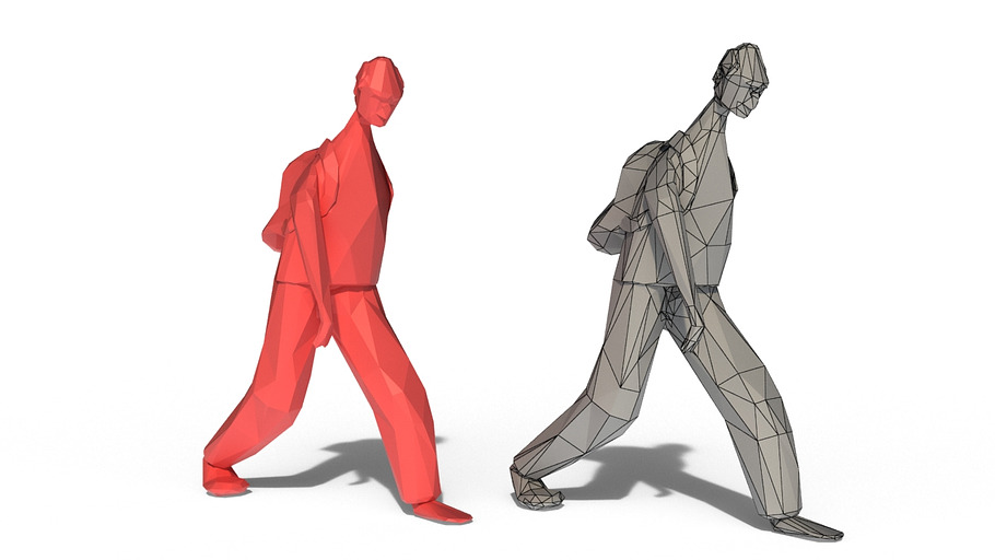 Low Poly Posed People Pack 2 in People - product preview 9