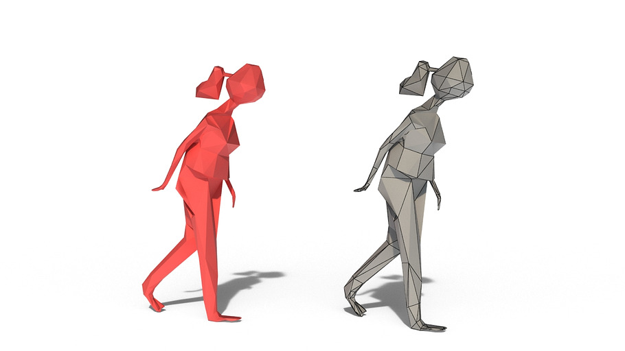 Low Poly Posed People Pack 2 in People - product preview 10