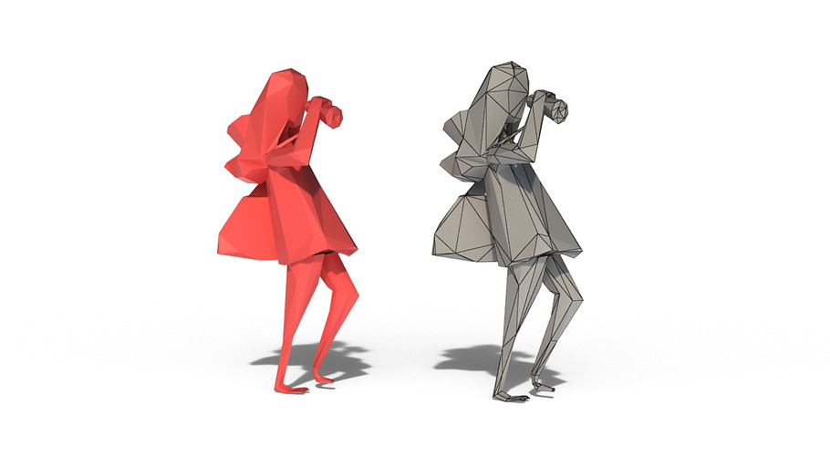 Low Poly Posed People Pack 2 in People - product preview 11