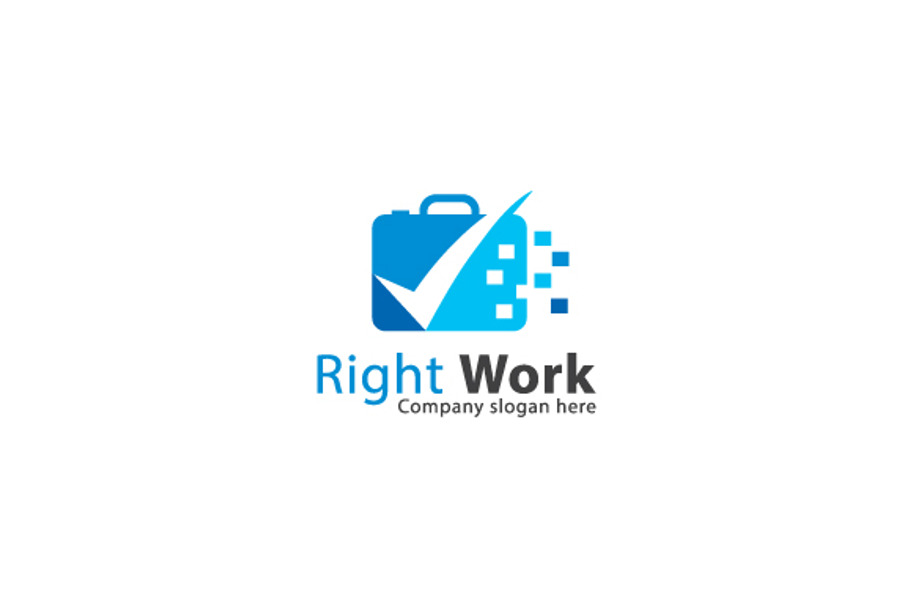 Right Work Logo in Logo Templates - product preview 8