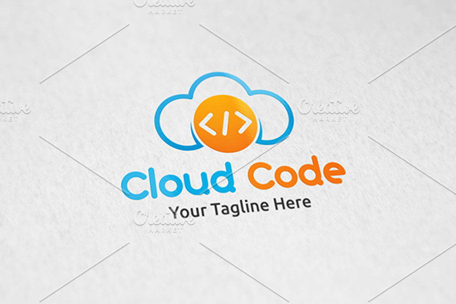 Cloud Code - Logo Template in Logo Templates - product preview 8