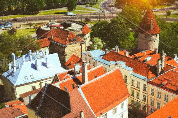 Red roofs of Tallinn
