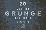 20 Vector Grunge Textures