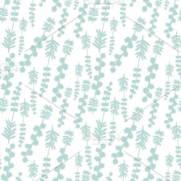 Set of seamless floral patterns in Textures - product preview 3