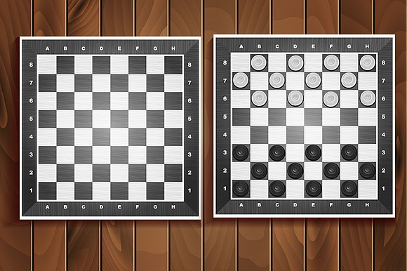 Vector set of chess boards in Graphics - product preview 4