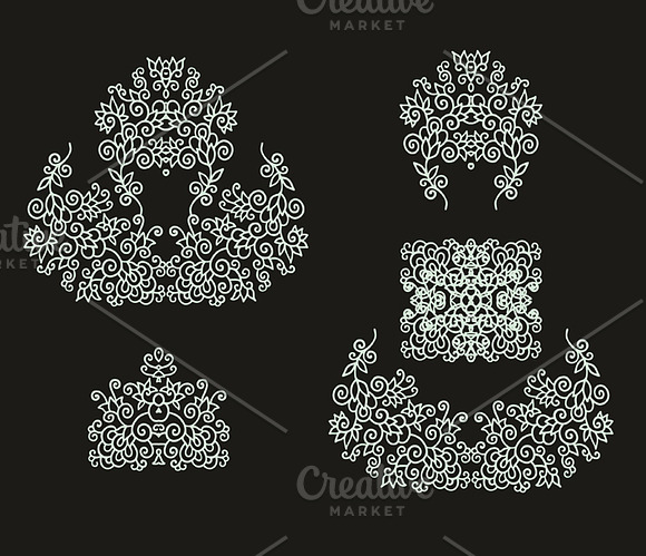 Set of decorative elements in Textures - product preview 2