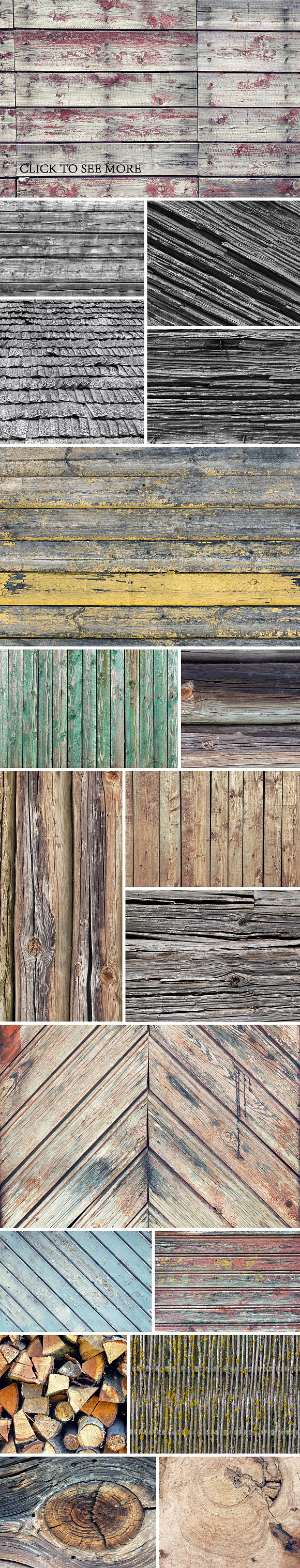 Old wood backgrounds and textures in Textures - product preview 1