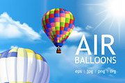 Air Balloons Realistic Set