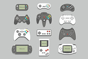 Gamepad icon set + pattern