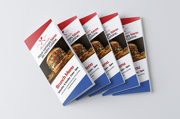 Fast Food Menu Trifold Brochure in Brochure Templates - product preview 1