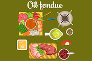 Oil fondue
